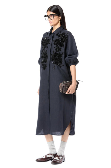 Double Fresco Shirt Dress-Dress-Dhruv Kapoor-Debs Boutique